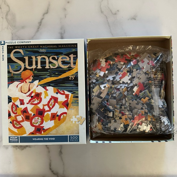 New York Puzzle Company - Sunset Wearing the Wind 500 Piece Puzzle - Picture 3 of 5